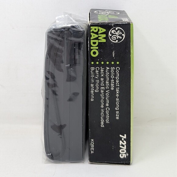 Vintage General Electric GE AM Transistor Radio 7-2705 Solid State New In Box - Picture 2 of 8